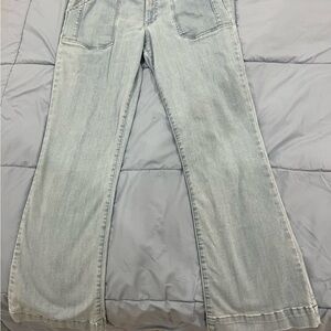 Wit & Wisdom Blue Flare Wide Leg Jeans